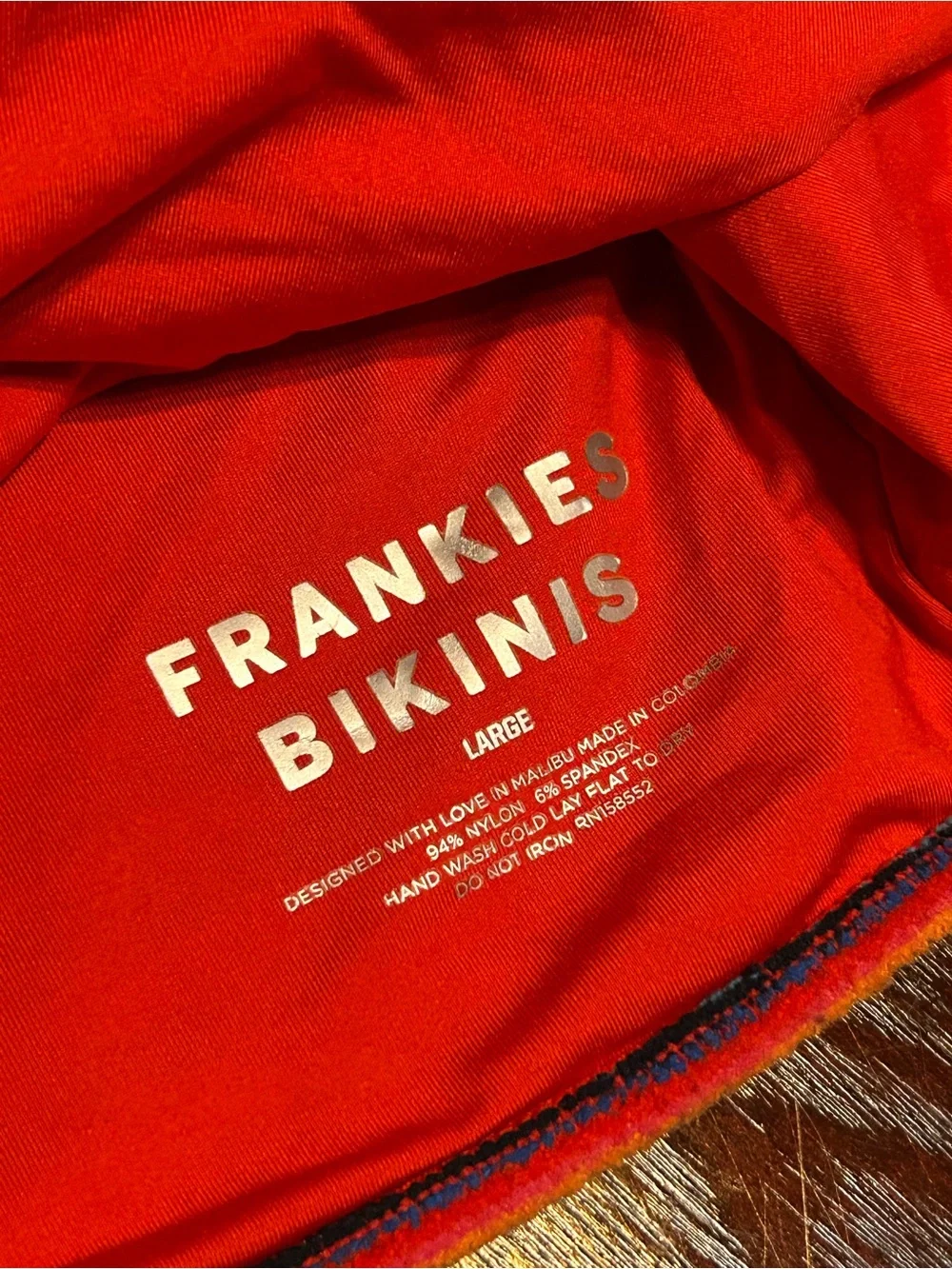 Frankies Bikinis Striped Textured One Shoulder Bikini Top